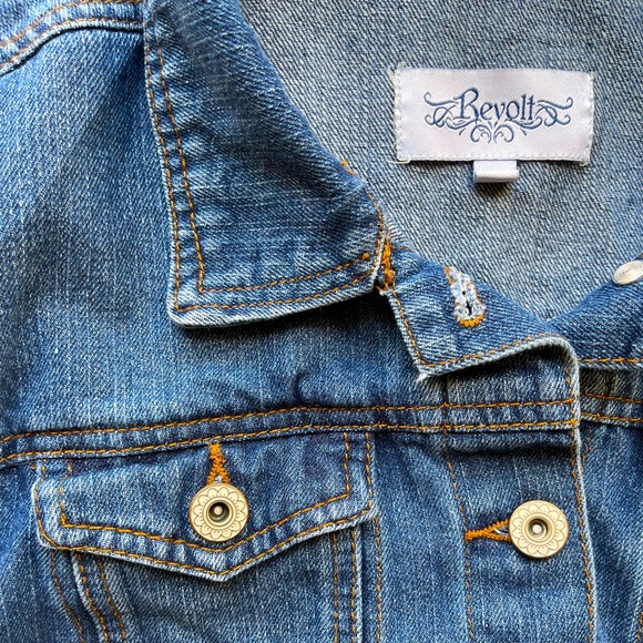 Revolt Jeans Denim Jacket | Sz M - Picture 6 of 6